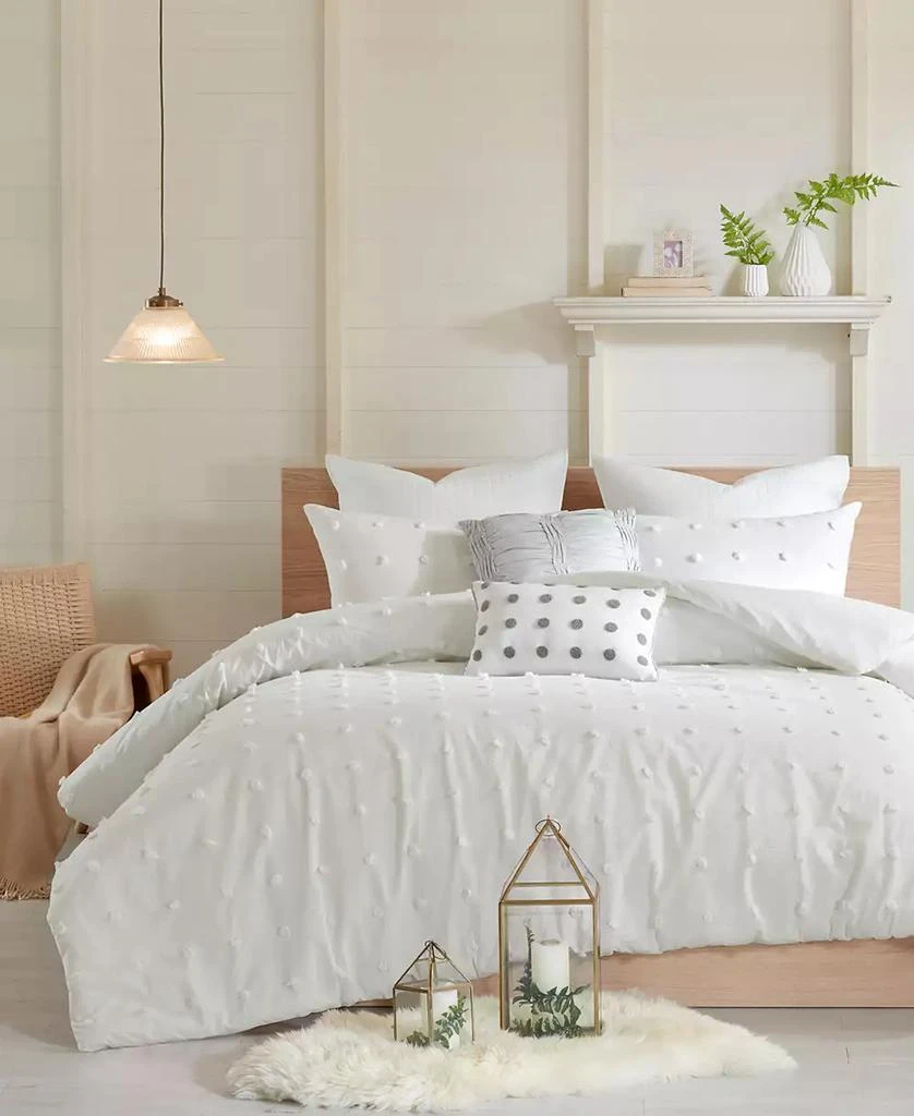 Urban Habitat Brooklyn Jacquard Cotton 5-Pc. Duvet Cover Set 1