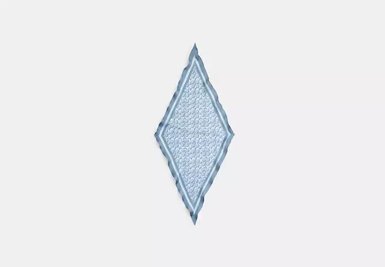 Coach Signature Silk Diamond Scarf