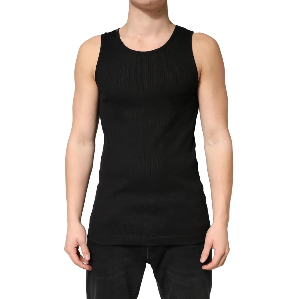 Dolce 
Gabbana Cotton Ribbed Sleeveless Tank TopMen
s T-shirt