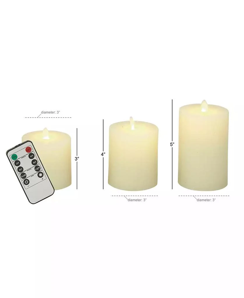 Rosemary Lane Traditional Candles, Set of 3 4