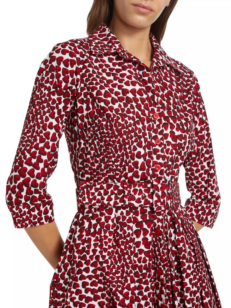 SAMANTHA SUNG Audrey Three-Quarter Sleeve Midi-Shirtdress 7