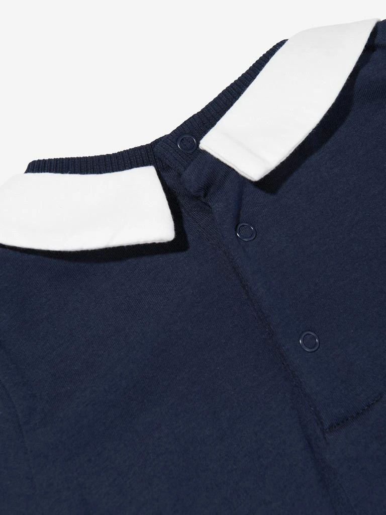 Moschino Baby Boys Teddy Bear Logo Romper in Navy 4