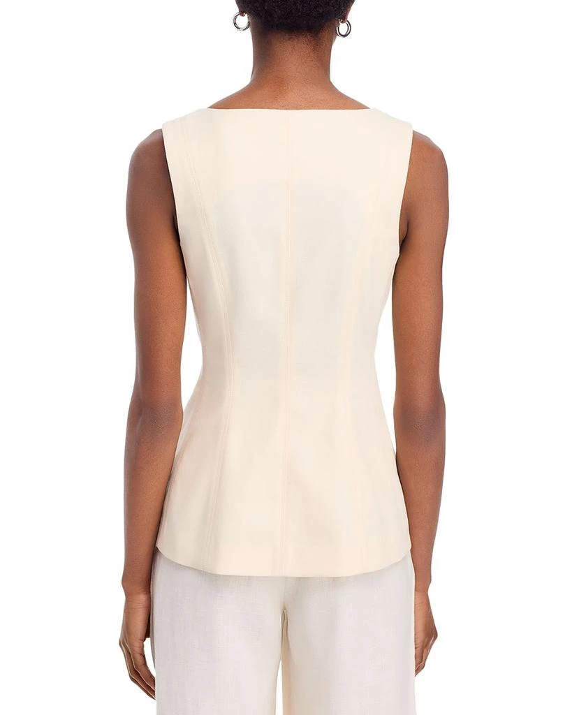 VERONICA BEARD Avalina Sleeveless V Neck Vest 3