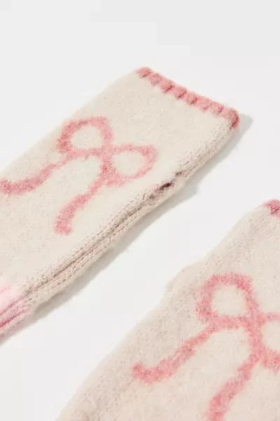 Urban Outfitters Bow Graphic Fingerless Glove 3