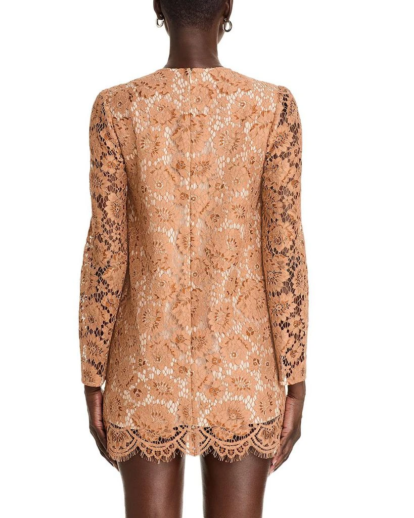 Self Portrait Lace Embellished Bow Mini Dress 4