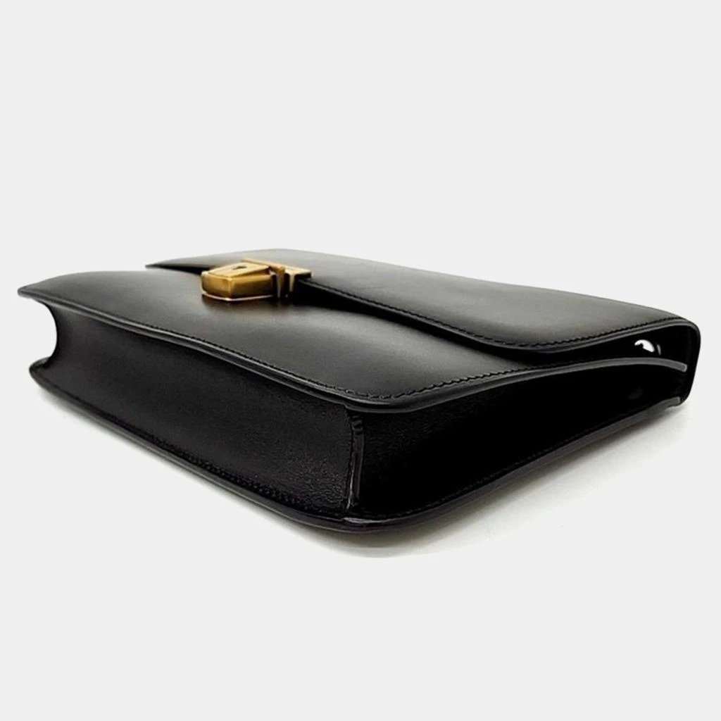 Yves Saint Laurent Saint Laurent Black Leather Tuc Shoulder Bag 3