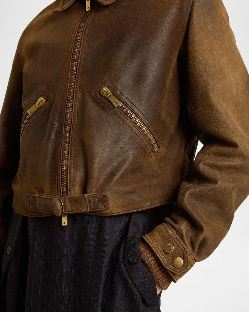 Golden Goose Journey Short Leather Jacket 3