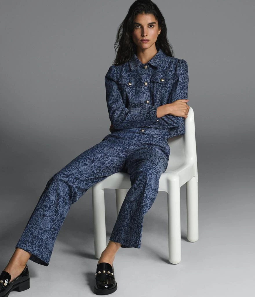 Karl Lagerfeld Paris BROCADE CO-ORD DENIM JACKET 8