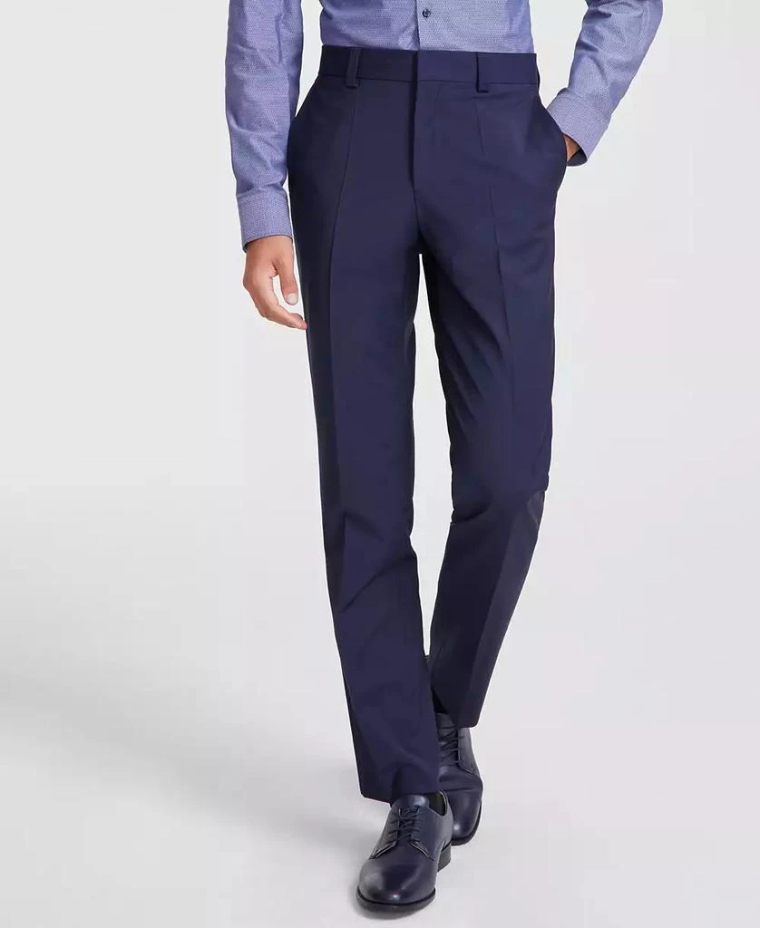 Hugo Boss Men's Modern-Fit Solid Wool-Blend Suit Trousers 1