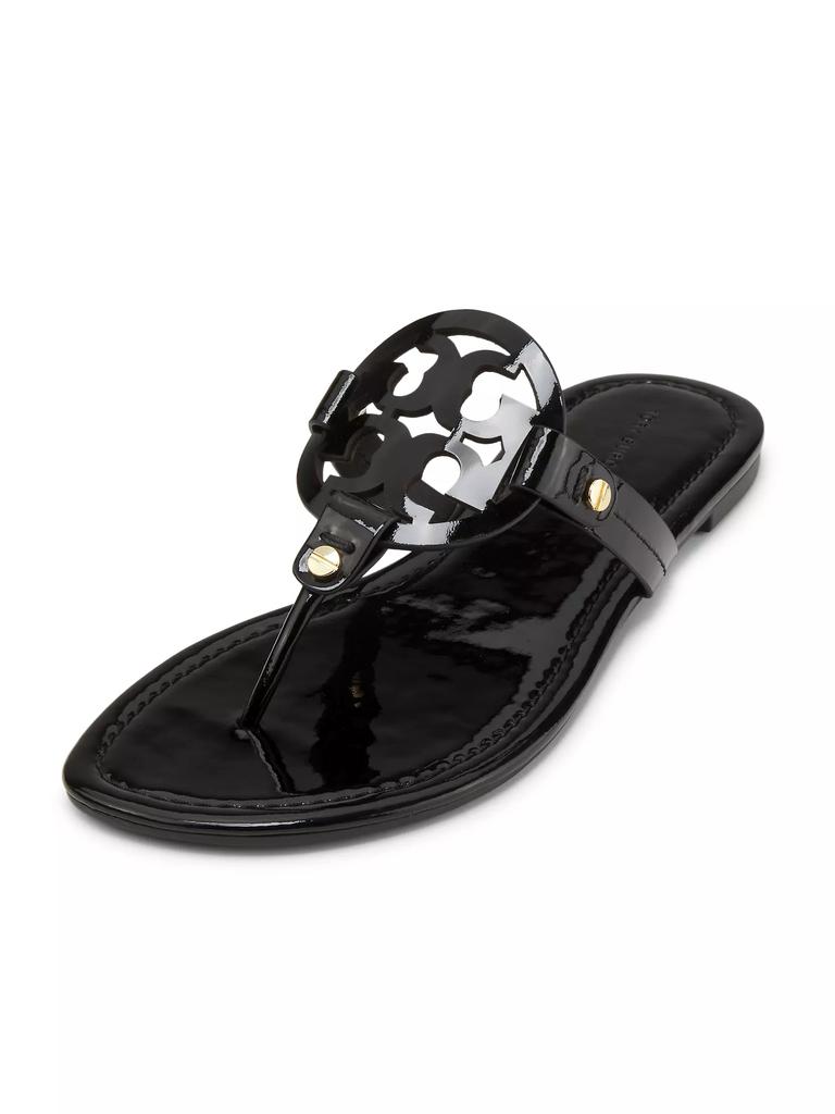 Tory Burch Miller Patent Leather Thong Sandals