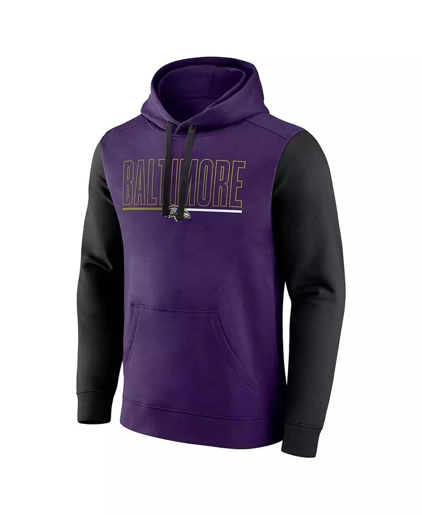 Fanatics Men's Purple Baltimore Ravens Big Tall Outline Pullover Hoodie 3