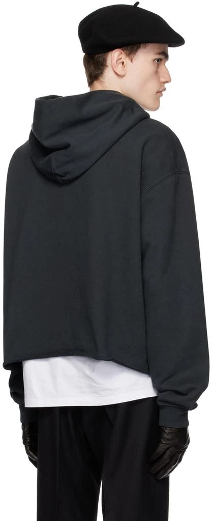 MAISON MARGIELA Black Embroidered Hoodie 3
