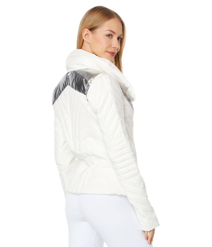 Blanc Noir Metallic Motion Panel Puffer