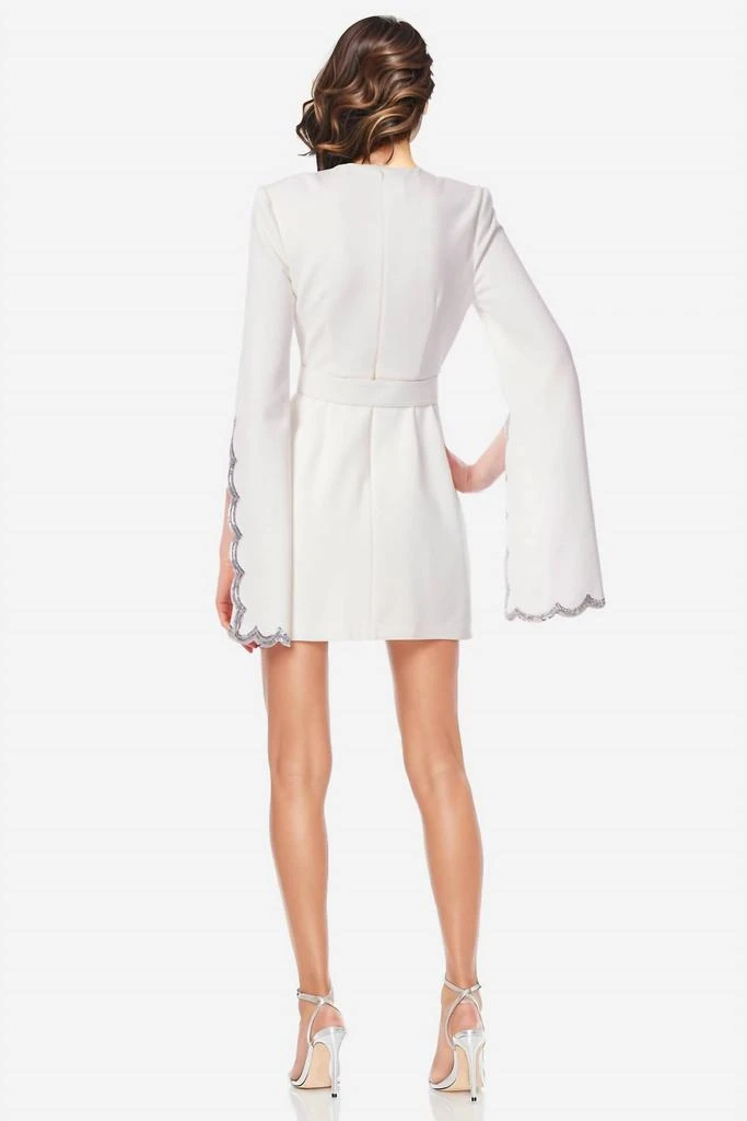 ONE33 SOCIAL One33 Social - Scallop Sleeve W/ Beads Dress 2