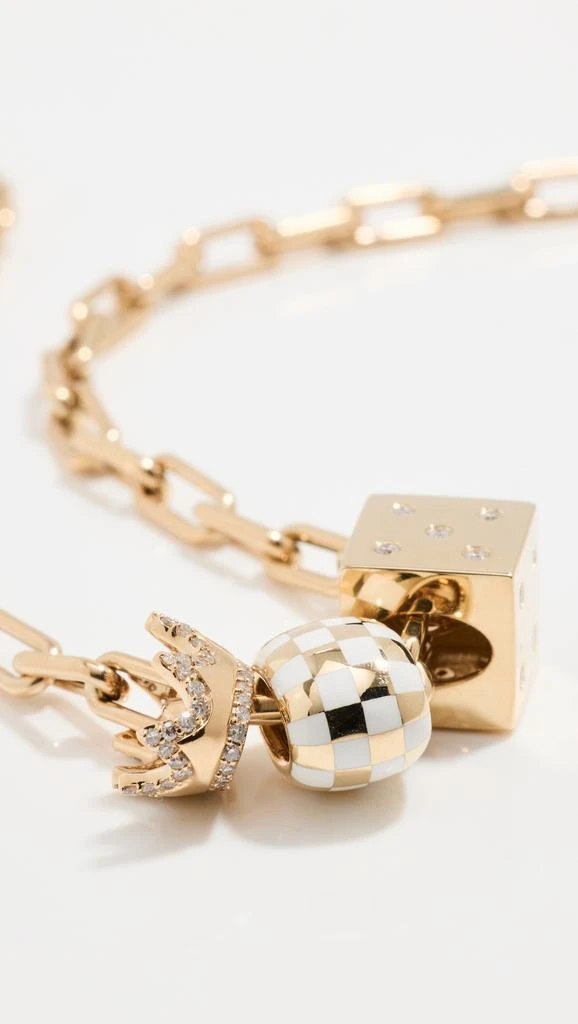 Adina Reyter Big Bead Crown Roller Necklace 4
