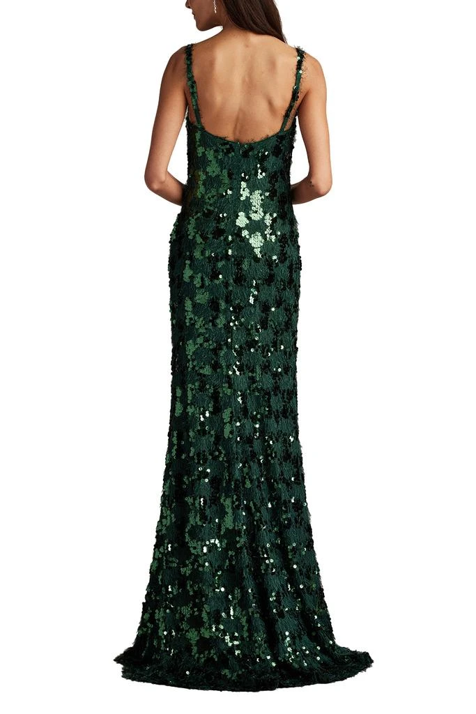 sachin and babi light blue dress Tadashi Shoji Bell-Sleeve Sequin Lace Dress