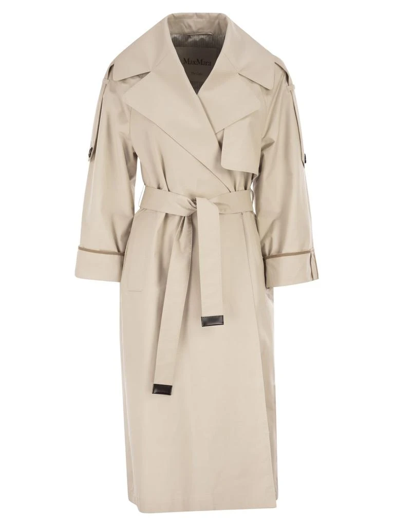 Max Mara Mtcutrench - Trench Coat In Water-Repellent Twill