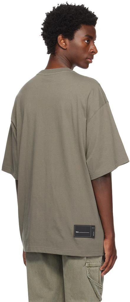 We11done Khaki Bonded T-Shirt 3