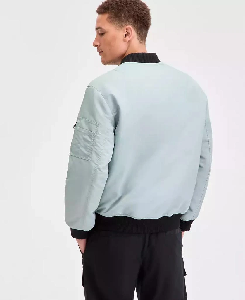 Hugo Boss Men's Baken2435 Slim-Fit Satin Bomber Jacket 2