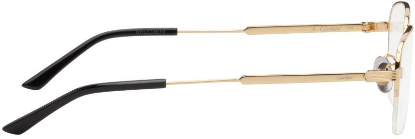 Cartier Gold Rectangular Glasses
