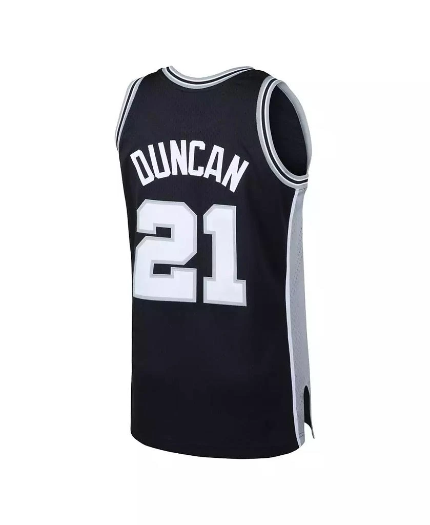 Mitchell and Ness Men's Tim Duncan Black San Antonio Spurs 1998-99 Hardwood Classics Swingman Jersey 5