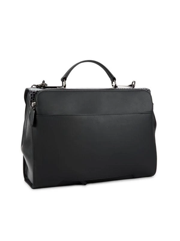 Tumi Mackay Embossed Panel Leather Briefcase 4