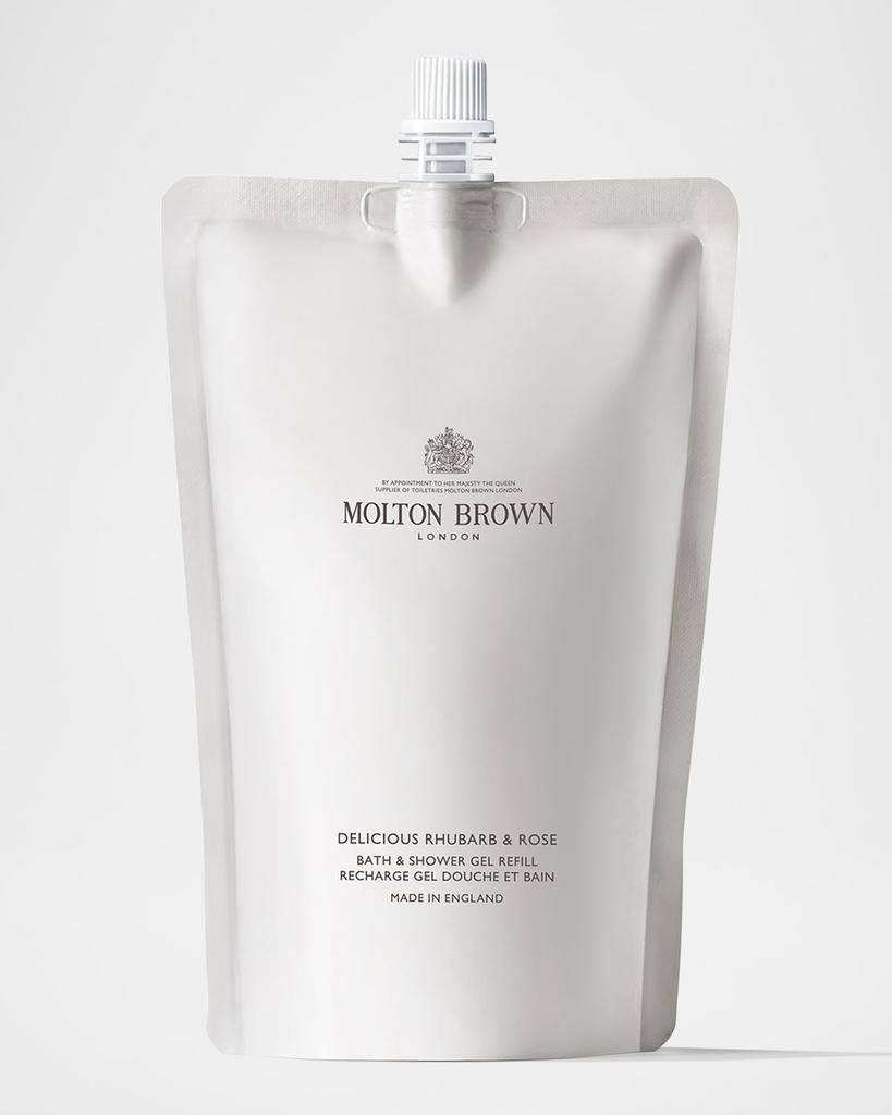 Molton Brown Delicious Rhubarb and Rose Bath Shower Gel Refill, 13.5 oz.