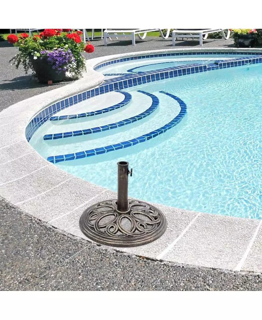 Mondawe 23 Pounds 17 3/4 Inch Round Umbrella Base Stand 5