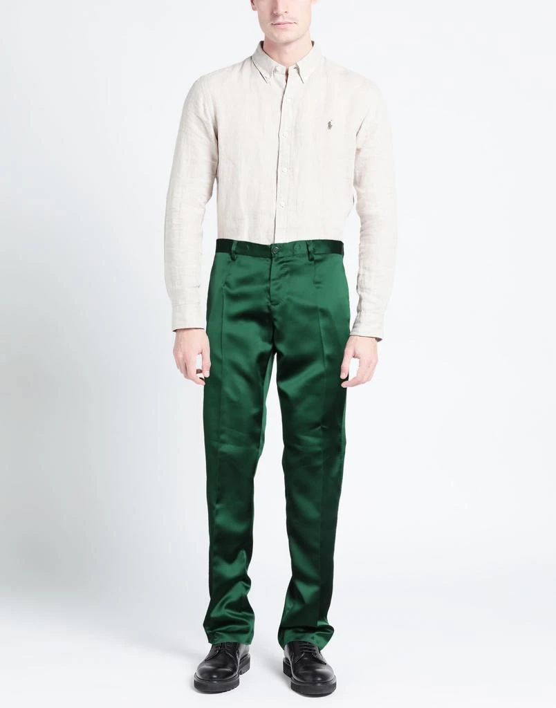 slim fit dress slacks Dark Green Slim Fit Suit Pants main image 0