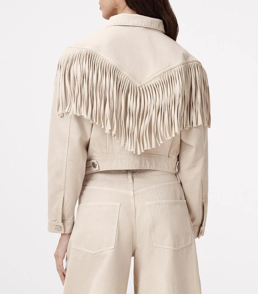 ALL SAINTS Cotton Fringe Marlene Jacket 7