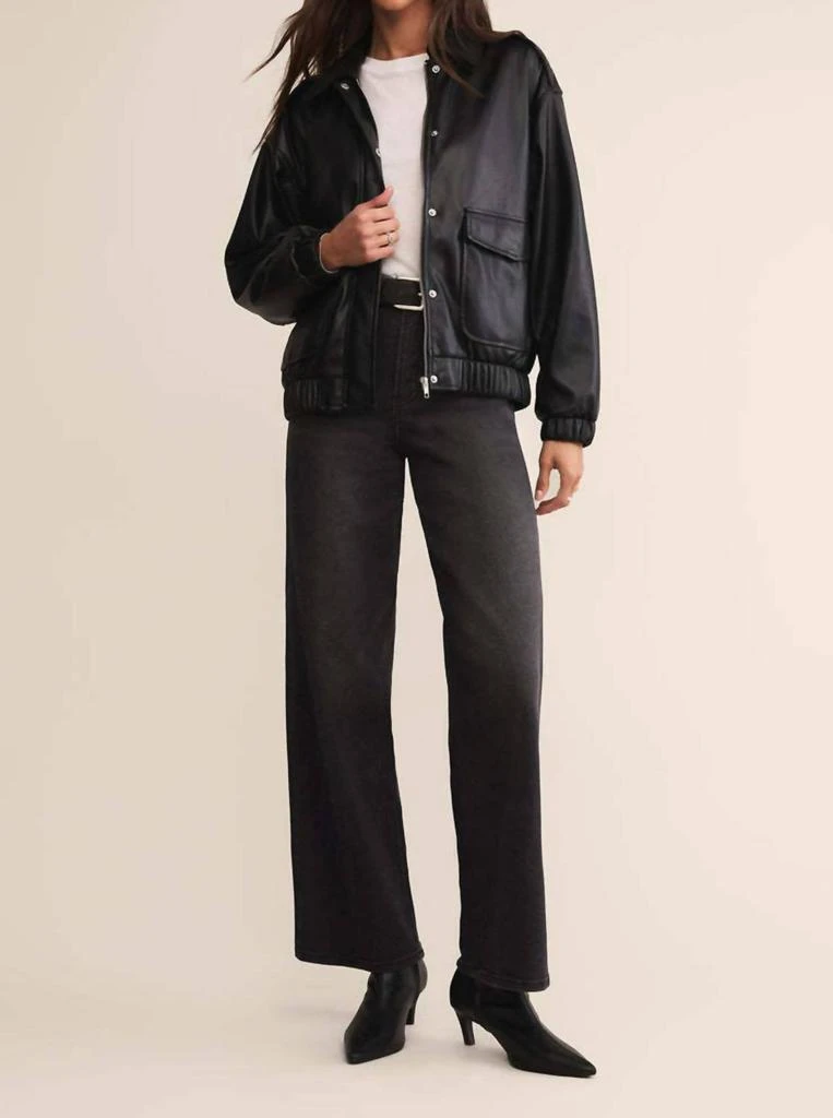 Z Supply Z Supply - Idols Faux Leather Bomber Jacket