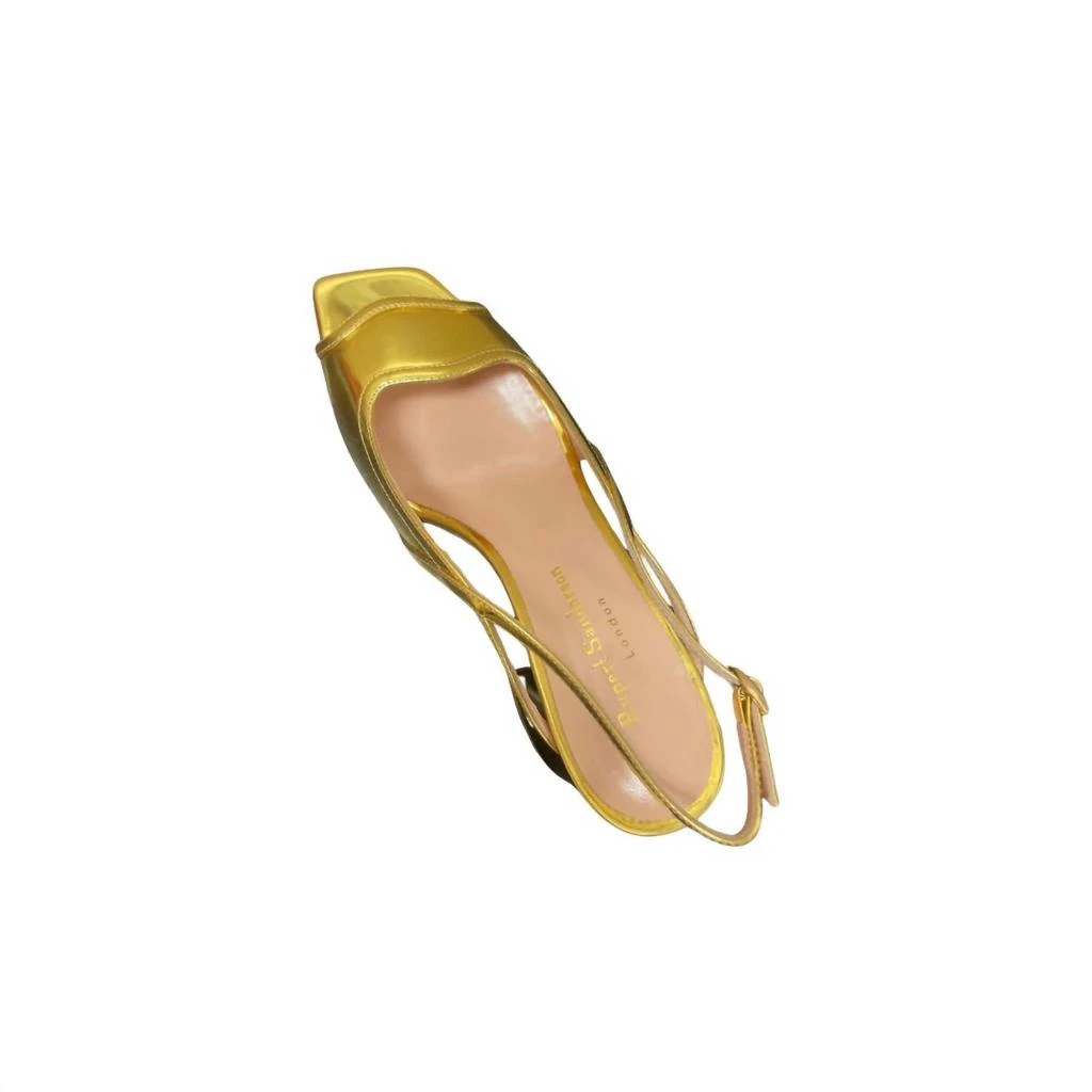 Rupert Sanderson Women's Cavalcade Mirror Heels In Gold 3