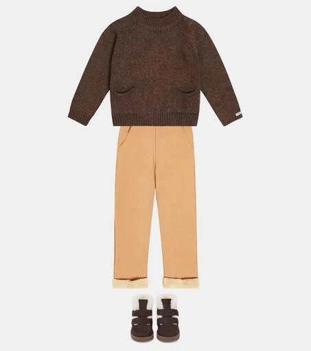 Donsje Foxe cotton-blend faux fur-trimmed sweatpants 2