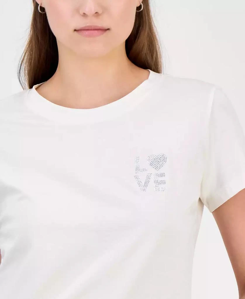 Hugo Boss Women
s Love Rhinestone T-Shirt 3