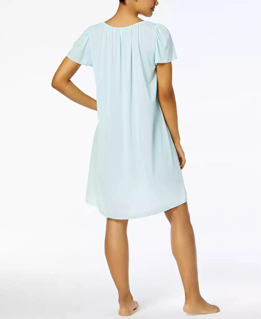 Miss Elaine Women's Short-Sleeve Embroidered Nightgown 2