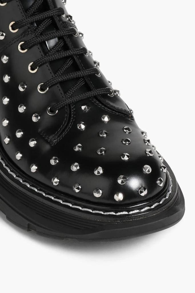 ALEXANDER MCQUEEN Studded leather combat boots 5