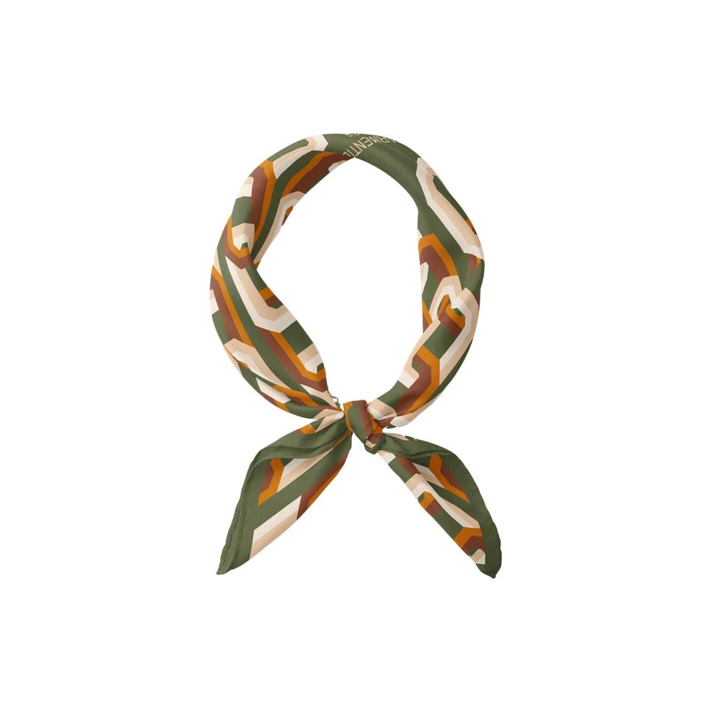 LePARMENTIER Paris Chain Motif Bandana Silk Scarf 3