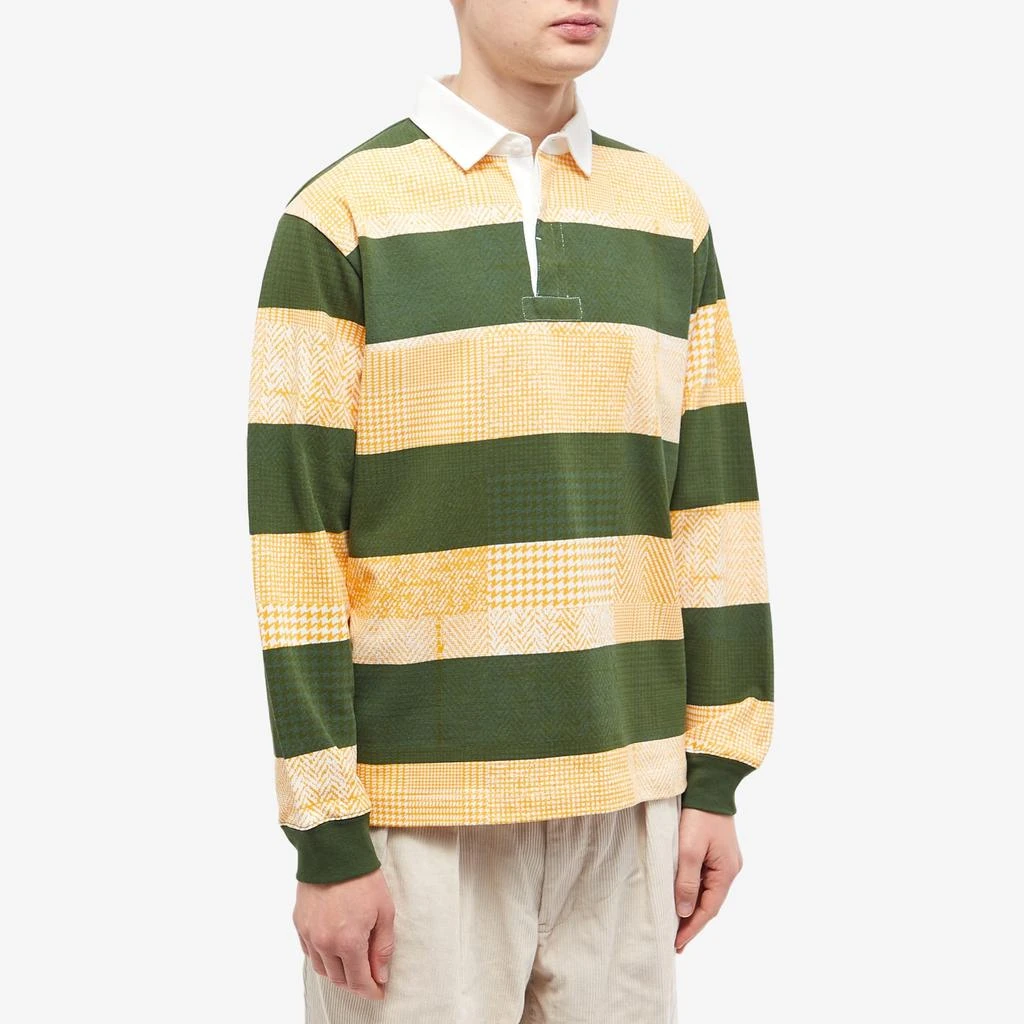 BEAMS PLUS END. x Beams Plus 'Ivy League' Overdye Patchwork Rugby Shirt 2