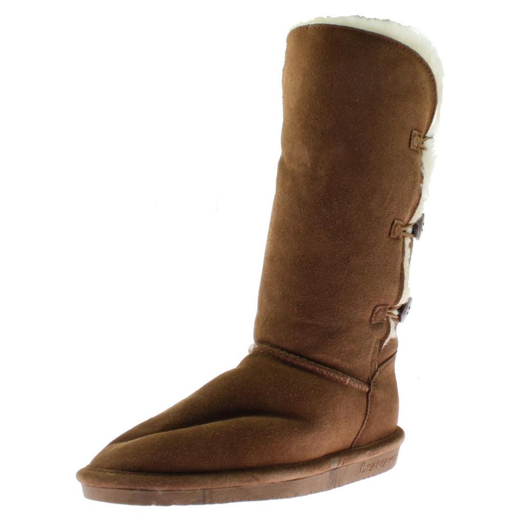 Bearpaw Lauren Womens Suede Mid-Calf Winter Boots