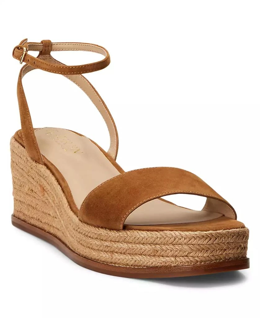 Ralph Lauren Women's Leona Espadrille Platform Wedge Sandals 1
