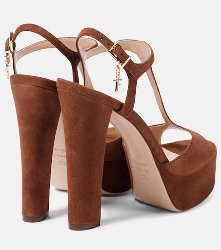 Tom Ford Angelina 130 suede platform sandals 2