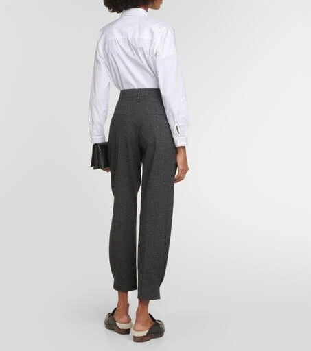 Brunello Cucinelli Mid-rise wool-blend pants 3