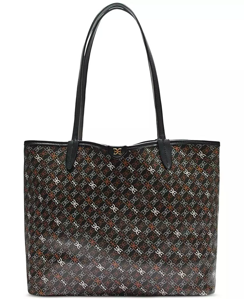Sam Edelman Harper Large Monogram Black Shopper 1