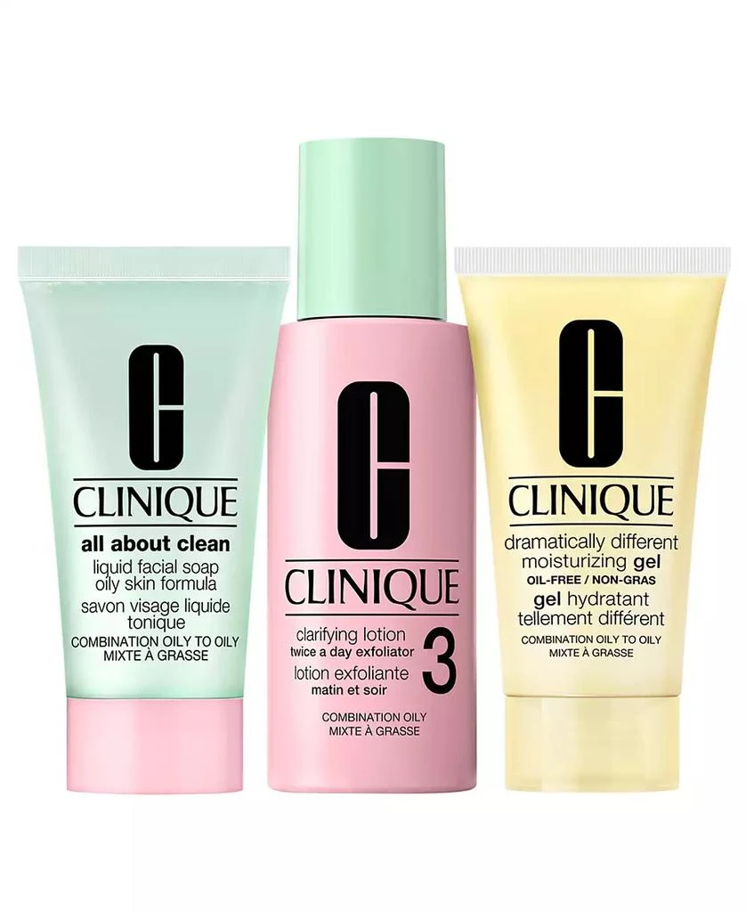 Clinique 3-Pc. Healthy Skin Routine: Mini 3-Step Skincare Set For Combination Oily Skin 2