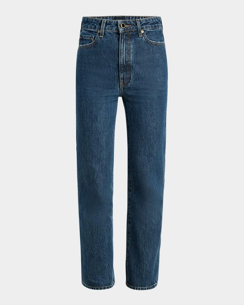 Khaite Abigail High-Rise Straight-Leg Jeans 1