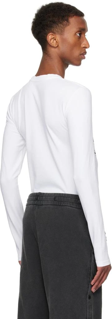 Y/Project White Hairy Chest Long Sleeve T-shirt 3