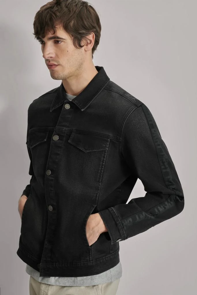 DKNY DENIM JACKET WITH LOGO TAPING 2