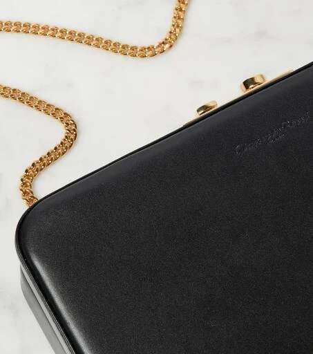 Gianvito Rossi Valì leather clutch 6