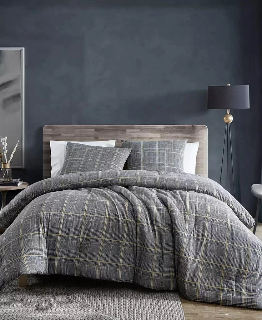 Kenneth Cole Sussex Brushed Cotton Flannel Duvet Cover Set 1