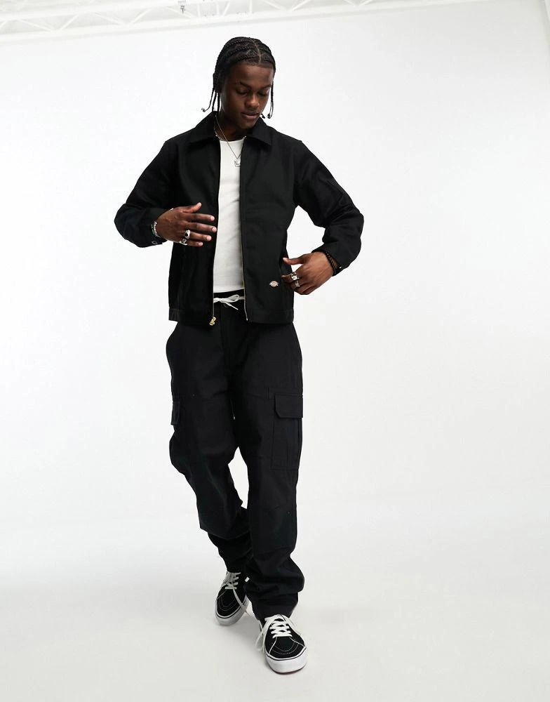 DICKIES Dickies unlined eisenhower jacket in black 4